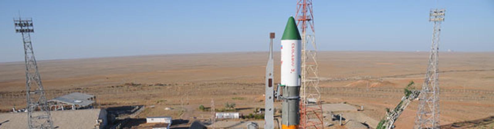 Soyuz avant le lancement de Progress M-7M