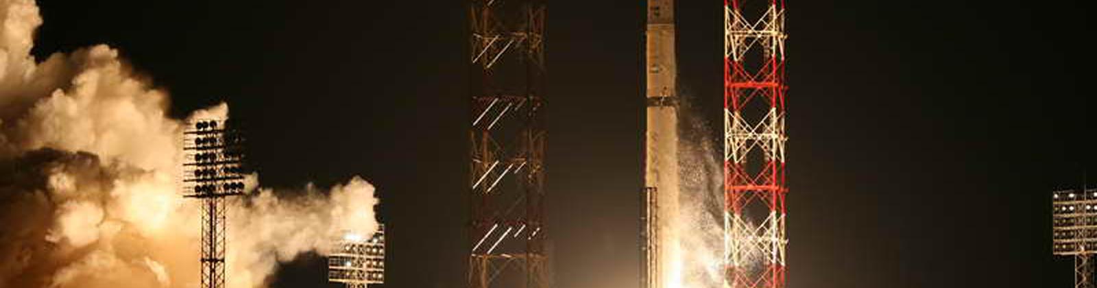 Lancement du satellite Measat 3a par une fusée Zenit