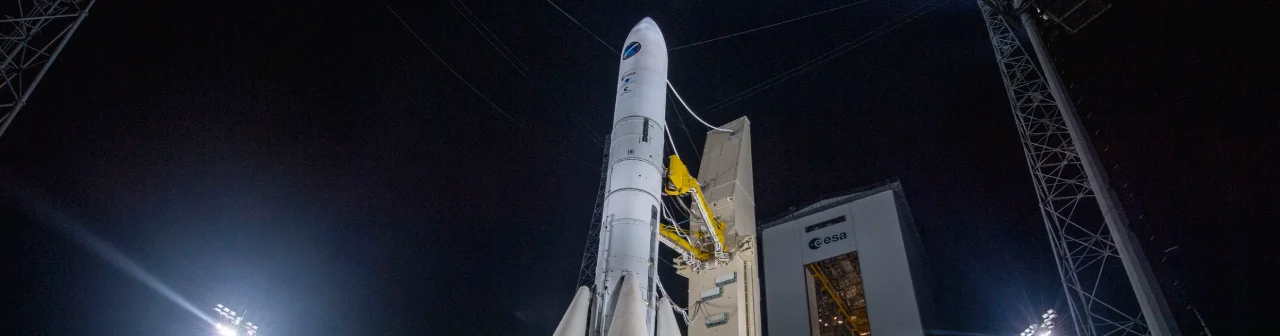 Ariane 6 sur son pas de tir