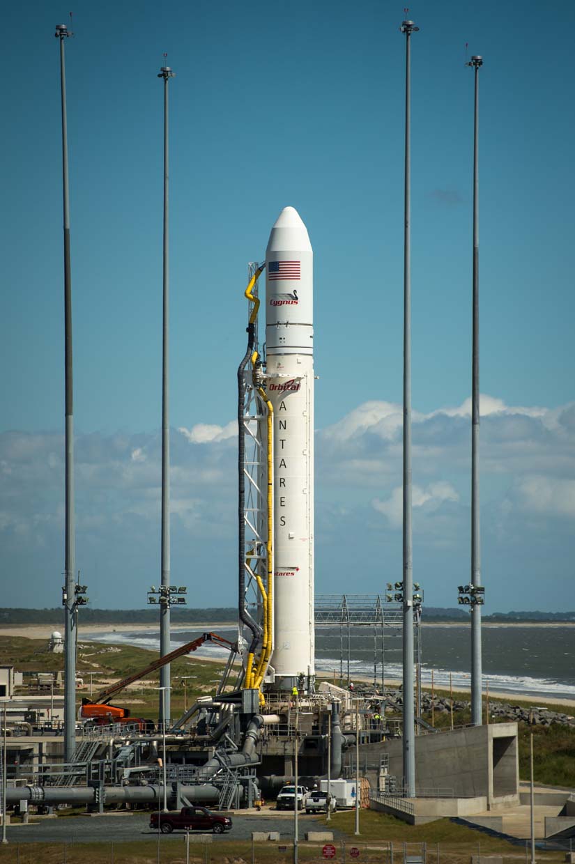 La fusée Antares 110 avant son lancement