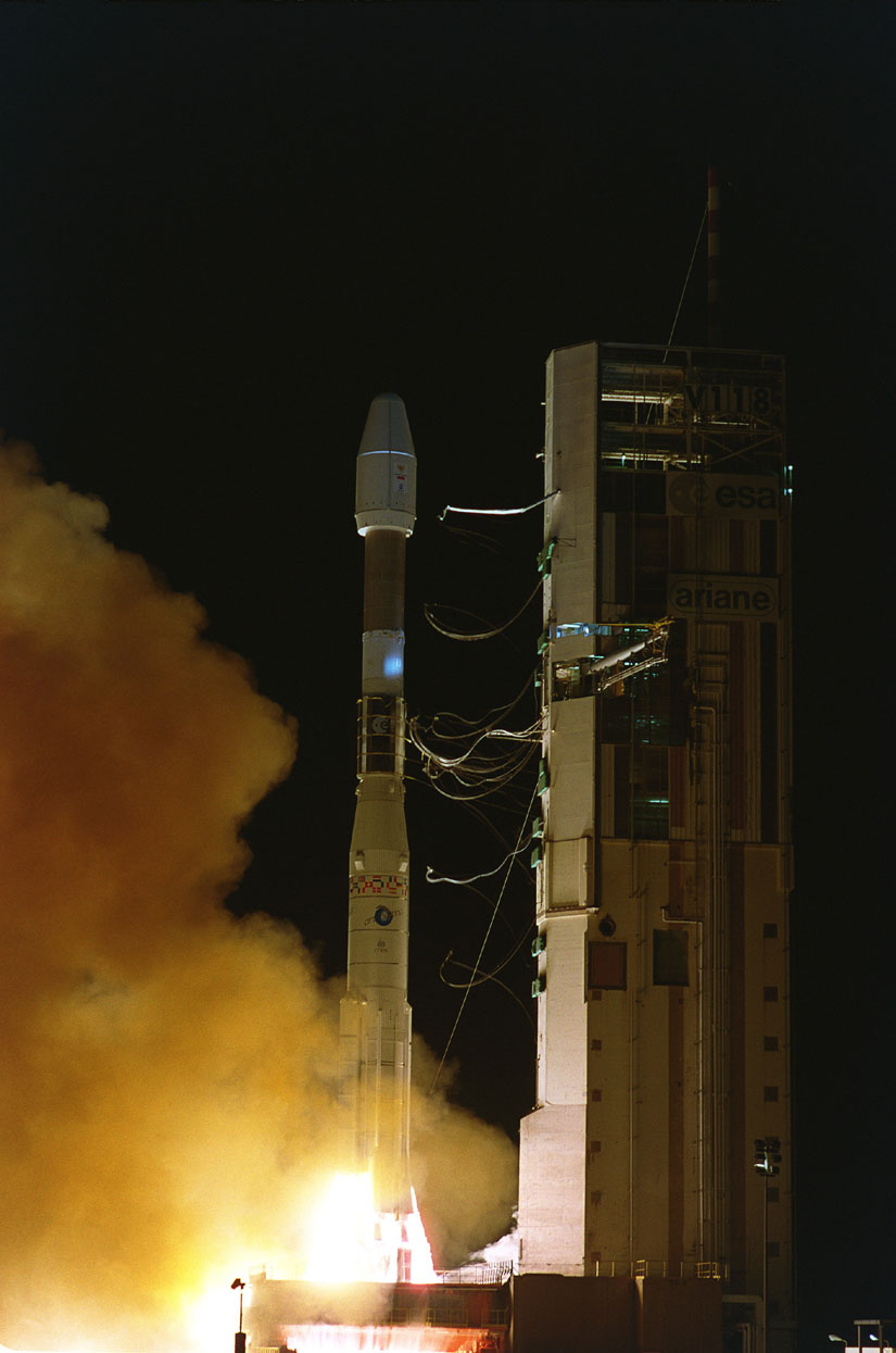 Lancement de la fusée Ariane 42P