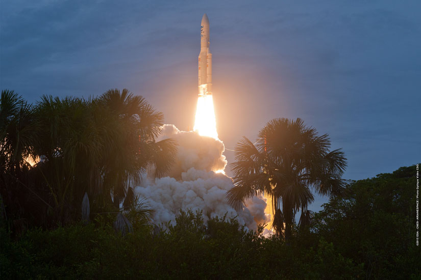Lancement de la fusée Ariane 5ECA