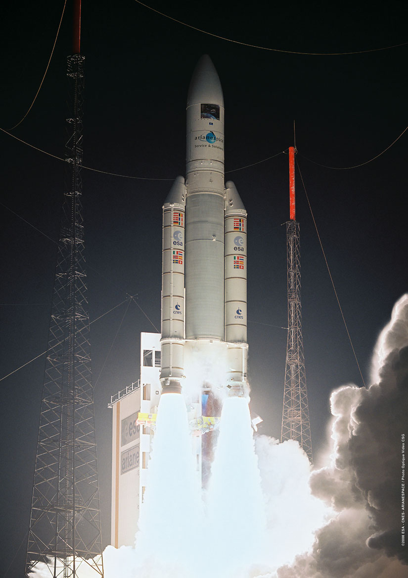 Lancement de la fusée Ariane 5ES