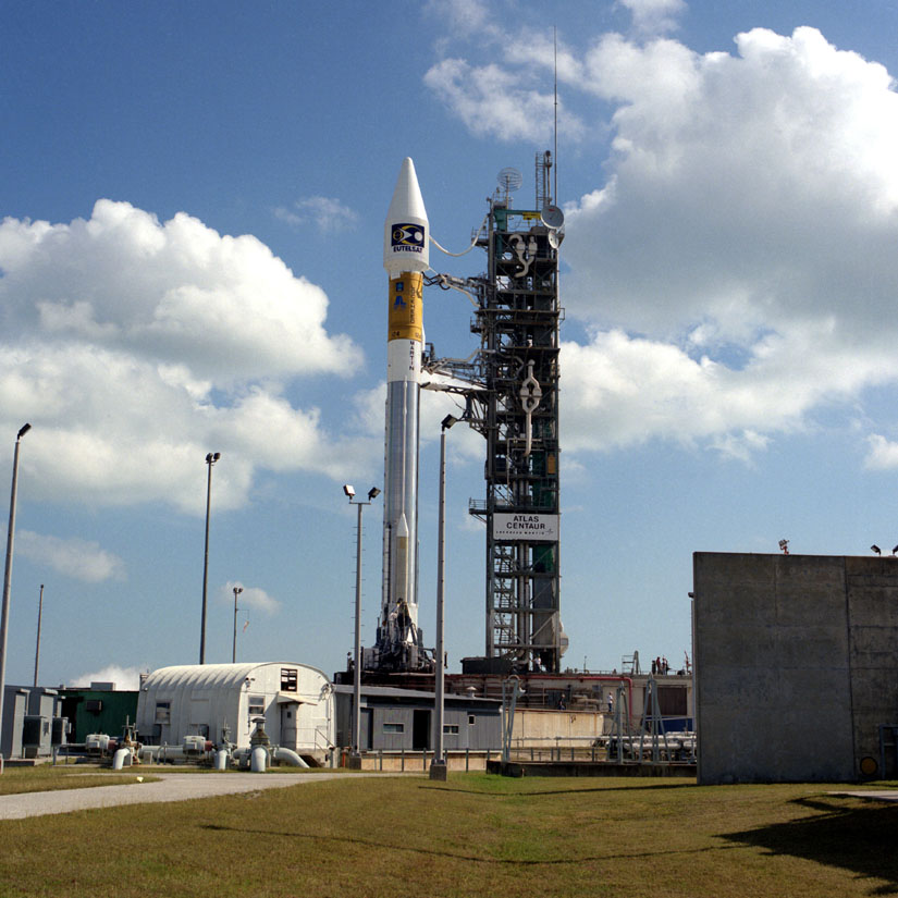 La fusée Atlas IIA avant son lancement