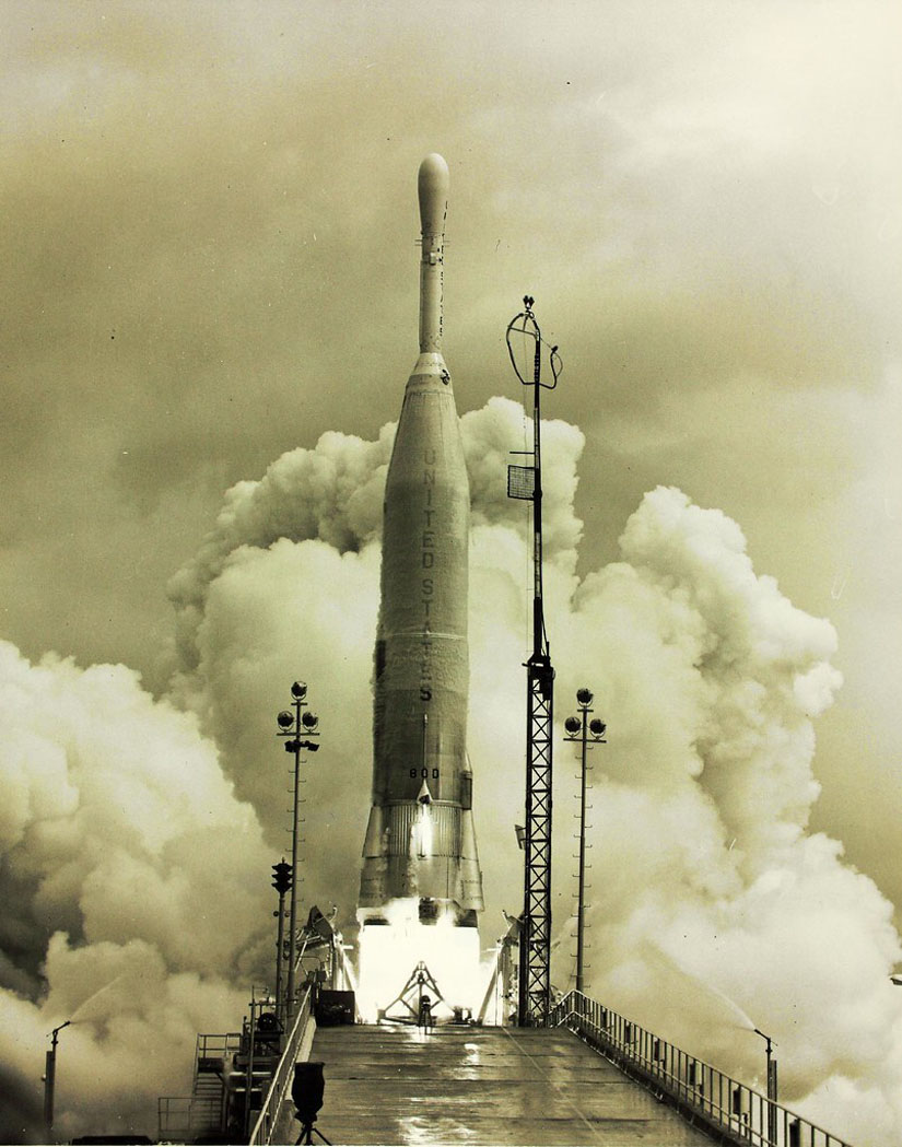 Lancement de la fusée Atlas D Able