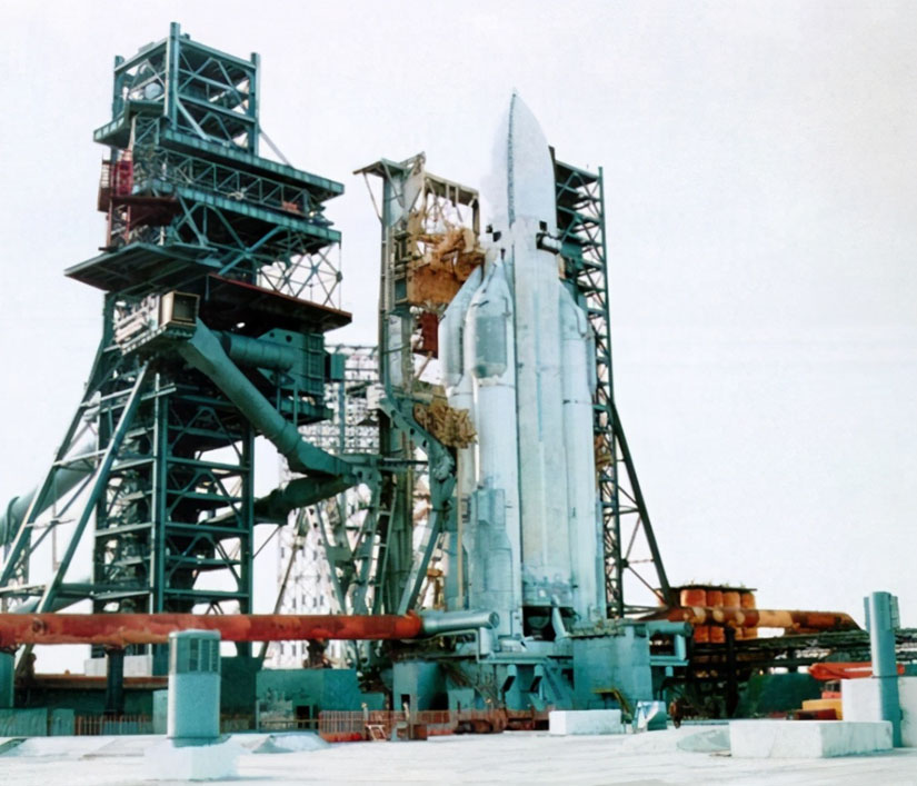 La fusée Energiya avant son lancement