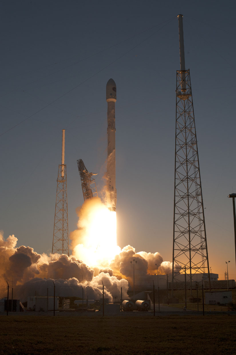 Lancement de la fusée Falcon 9 V1.1
