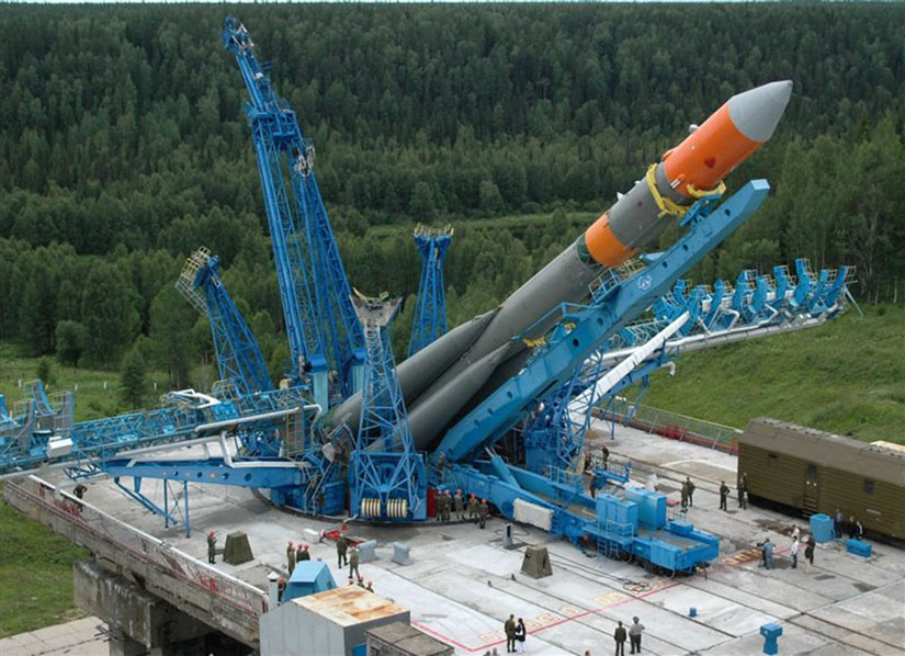 La fusée Molniya M à Plesetsk