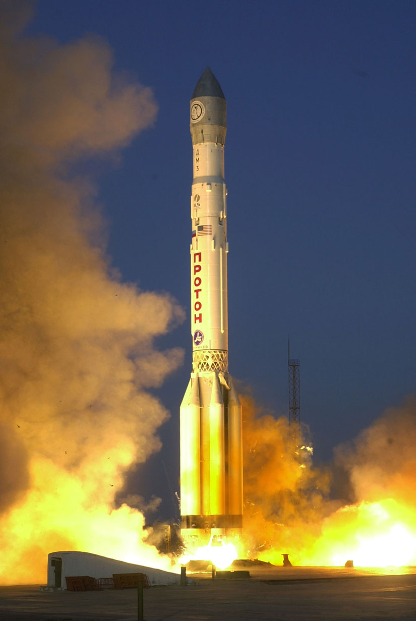Lancement de la fusée Proton K/Block DM