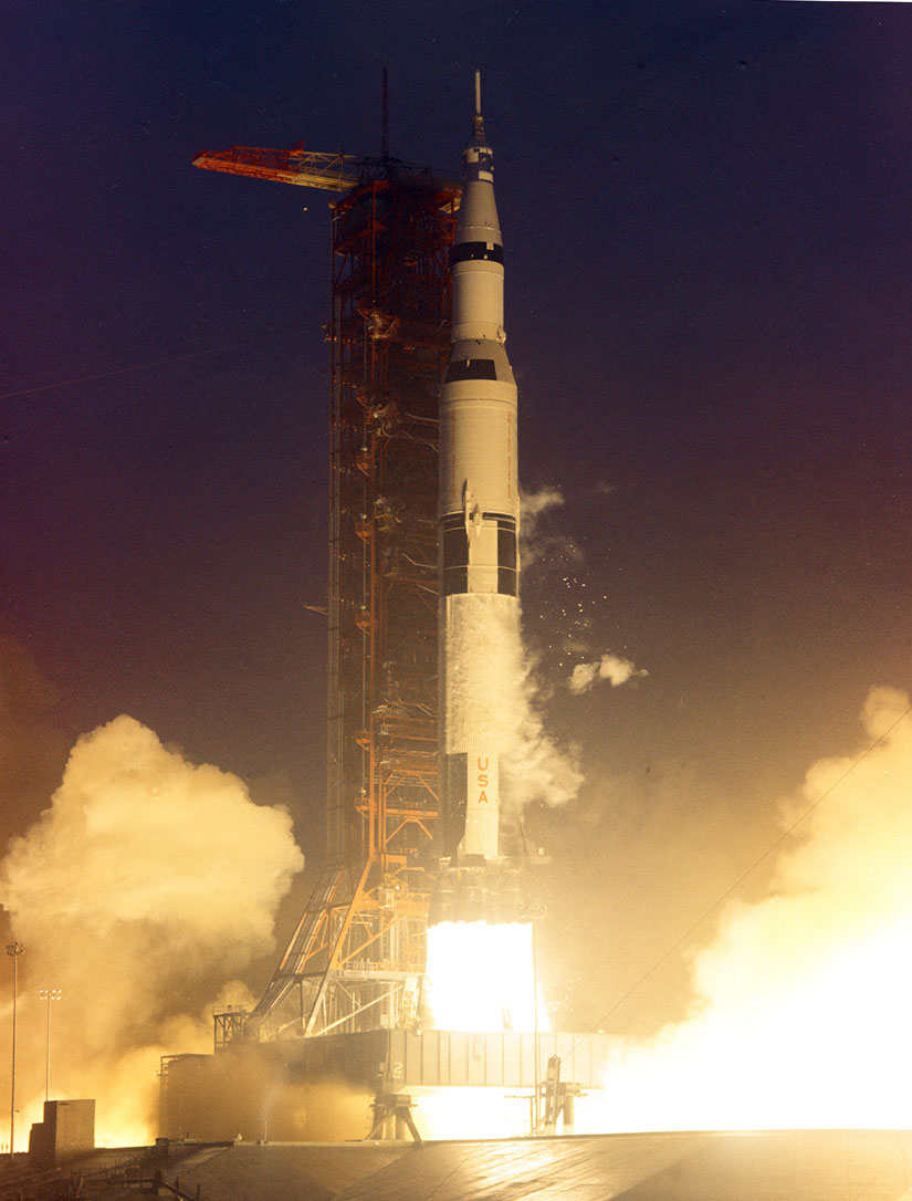 Lancement de la fusée Saturn V