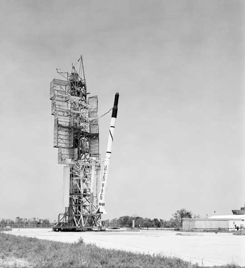La fusée Scout X1 avant son lancement