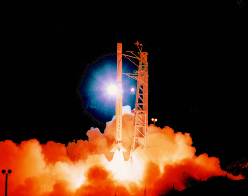 Lancement de la fusée Scout X-3M