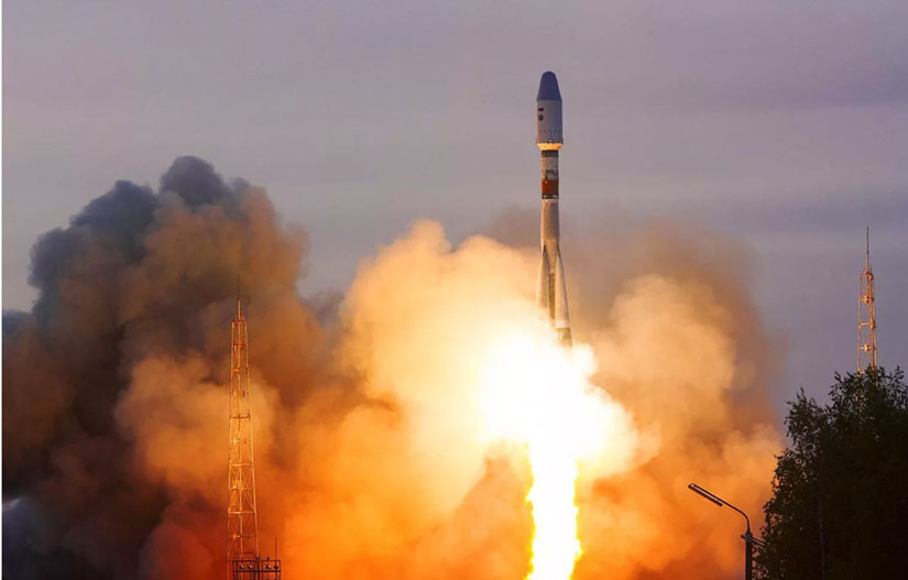 Lancement de la fusée Soyuz 2.1b