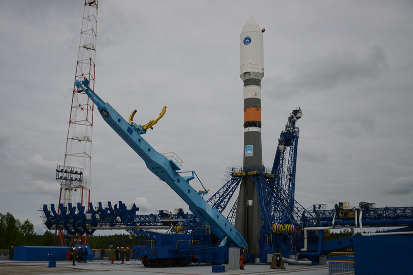 La fusée Soyuz 2.1b/Fregat avant son lancement