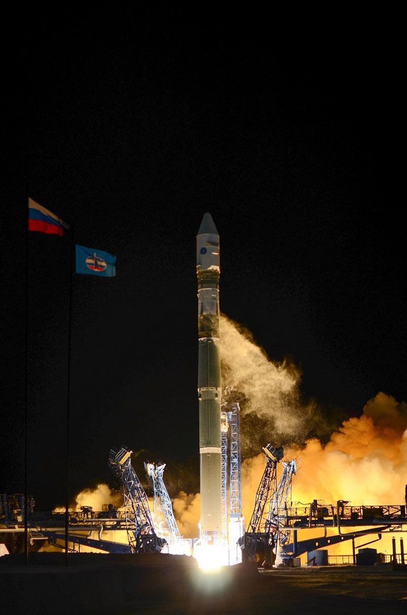 Lancement de la fusée Soyuz 2.1V