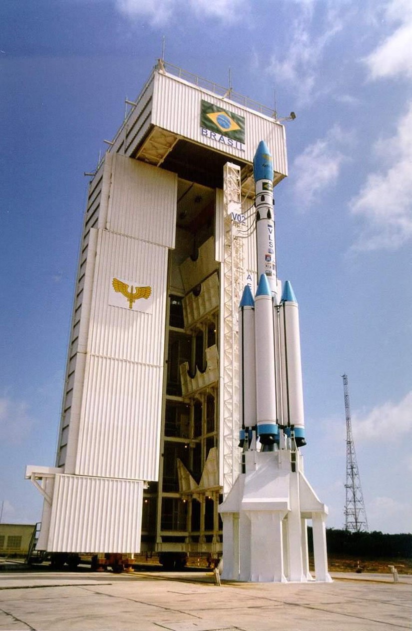 La fusée VLS avant son lancement