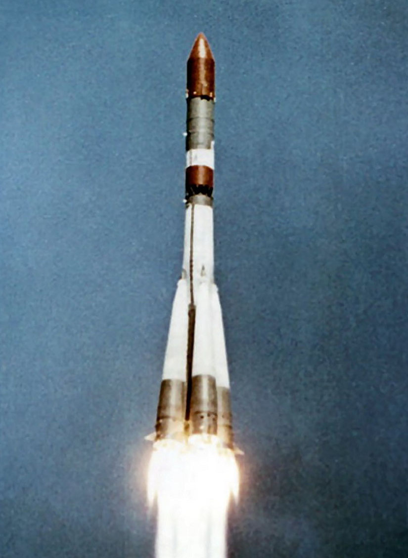 Lancement de la fusée Voskhod