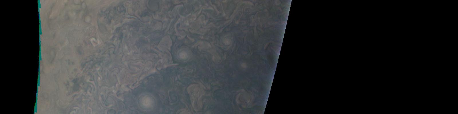 Vue du pôle sud de Jupiter