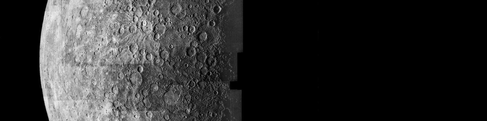 La planète Mercure vue par la sonde Mariner 10