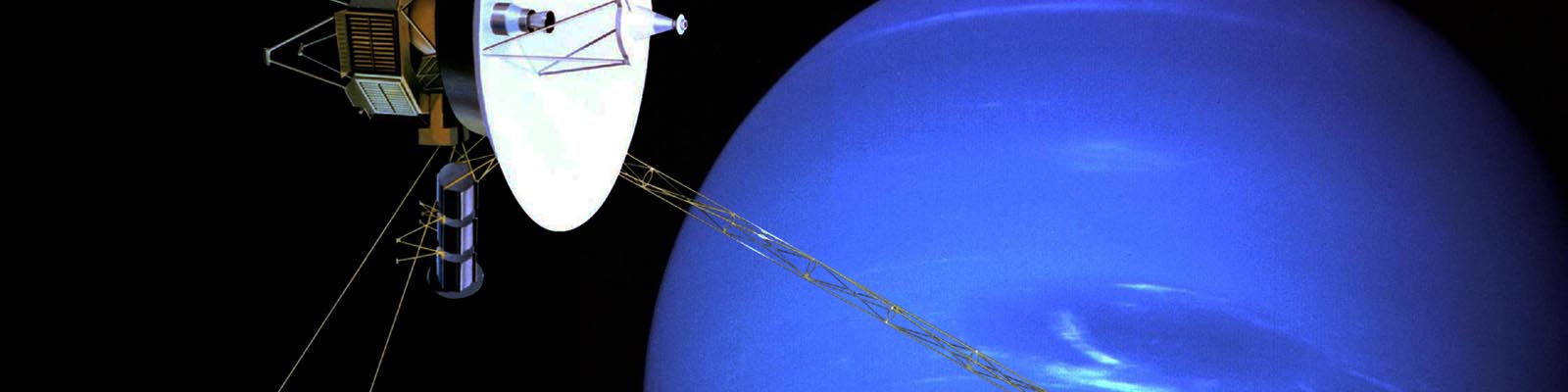 La sonde Voyager passe devant la planète Neptune