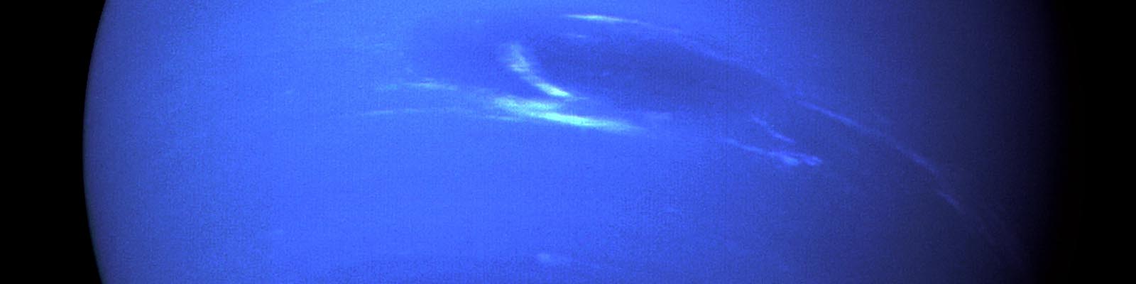 La planète Neptune vue par la sonde Voyager 2