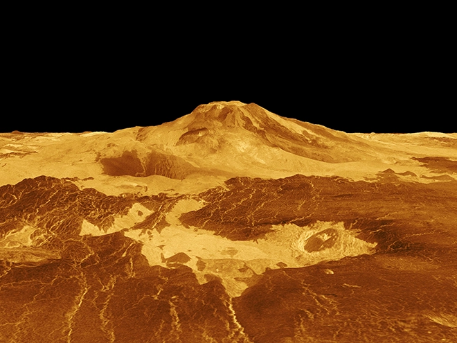 Maat Mons en 3D par Magellan