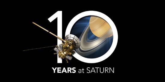 Logo pour les 10 ans de la mission Cassini