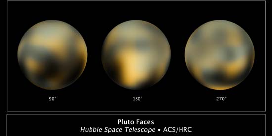 Pluton vue par le télescope spatial Hubble