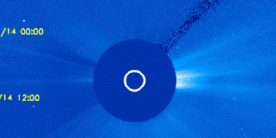 Comète McNaught (C2006/P1) vue par le satellite SOHO
