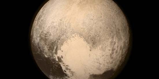 Hémisphère de la planète naine Pluton