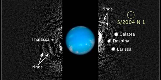 Nouvelle lune autour de Neptune, découverte par Hubble