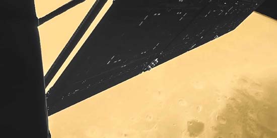 Rosetta survole la planète Mars