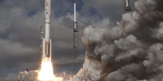 Lancement du rover Curiosity par la fusée Atlas V