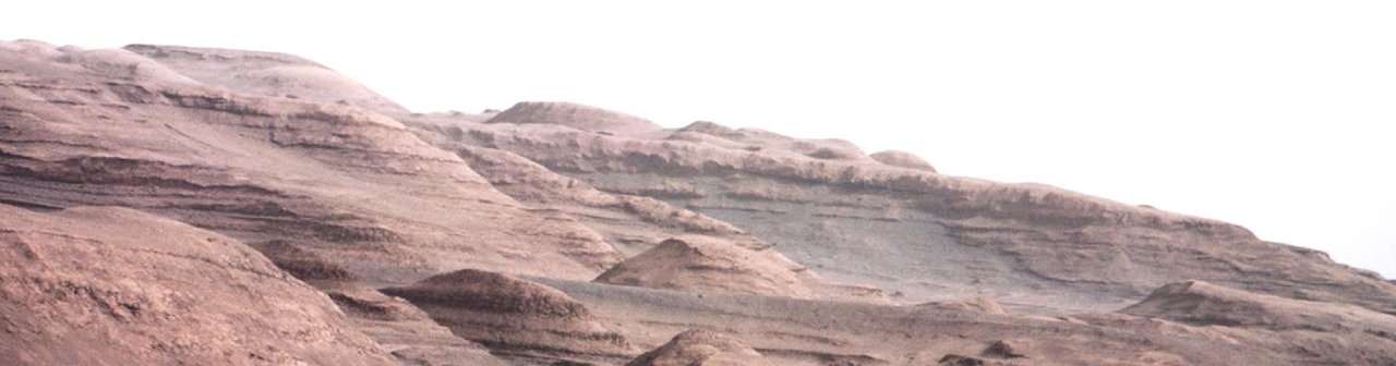 Mont Sharp par le rover Curiosity