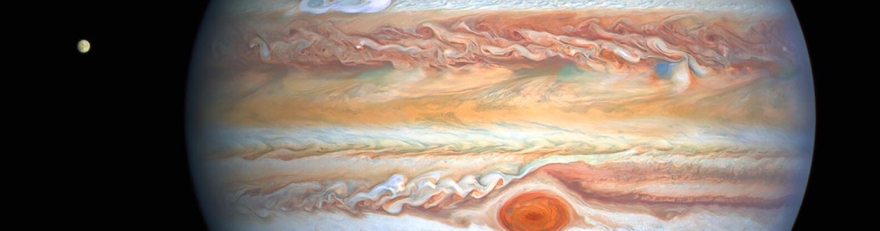 Jupiter photographiée par le télescope spatial Hubble