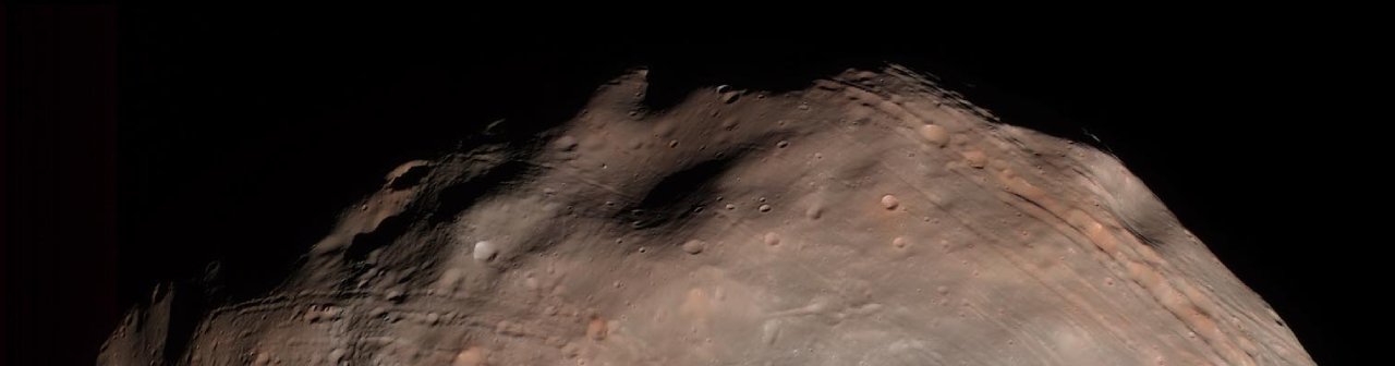 Phobos vue par la sonde Mars Reconnaissance Orbiter