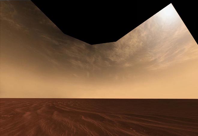 Nuages sur Mars
