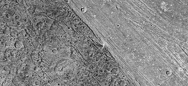 Surface de Ganymede