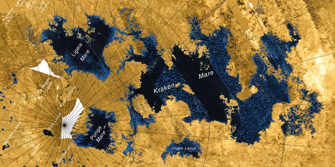 Lacs sur Titan