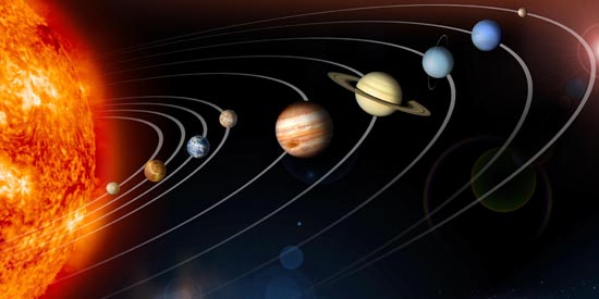 Illustration système solaire