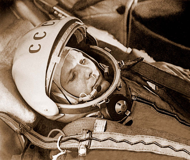 Gagarin à bord de Vostok 1