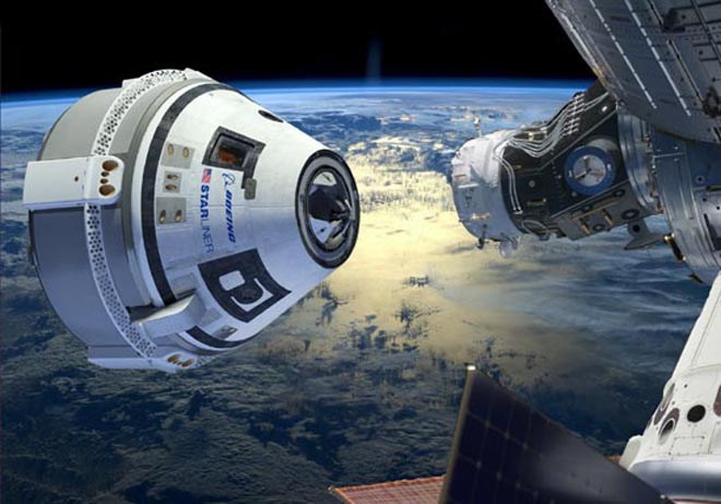 Rendez-vous entre l'ISS et le CST-100 Starliner